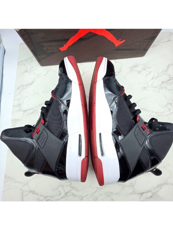 Nike Air Jordan Flight 45 High Bred Mens Size 13 Black Varsity Red White Sneaker main image 6